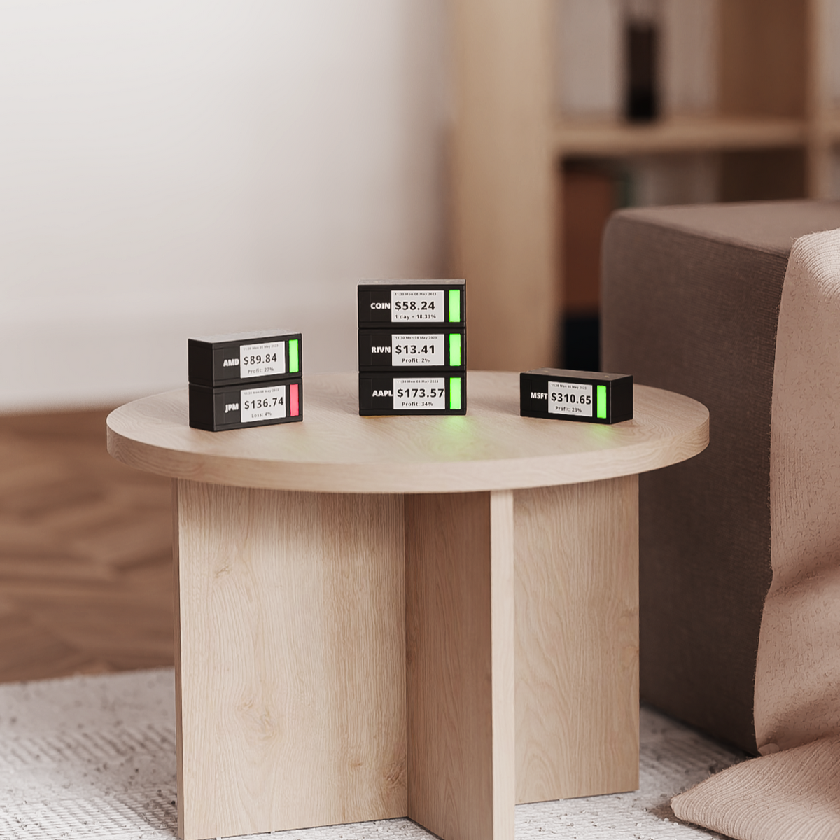 Multiple magnetic TickrMeters stacked together